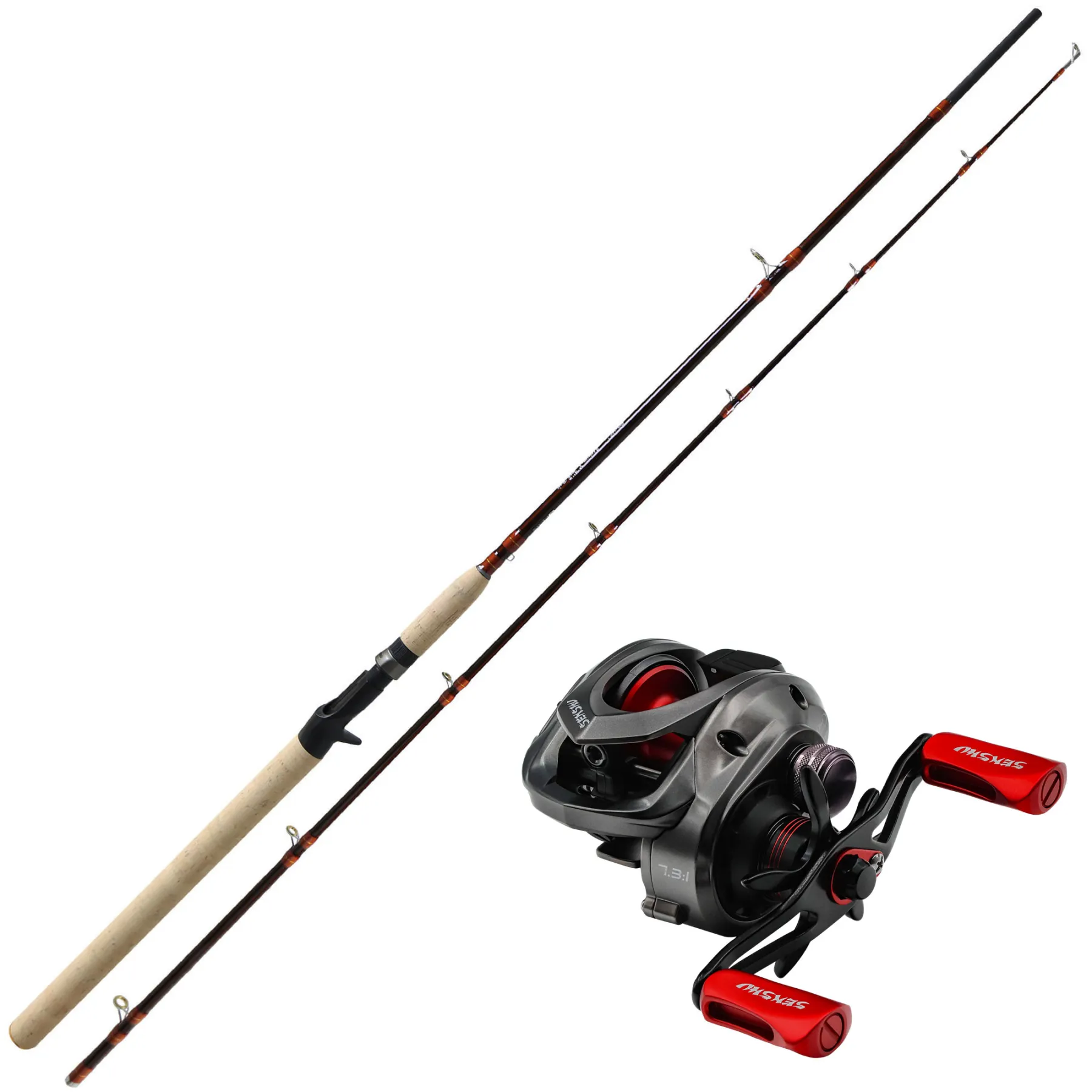 Senshu Psycho Low Profile Cast + Atrium X Jerk Bait im Set 150m/ 0,285mm - 7,3:1 + 2,10m - 50 - 120g